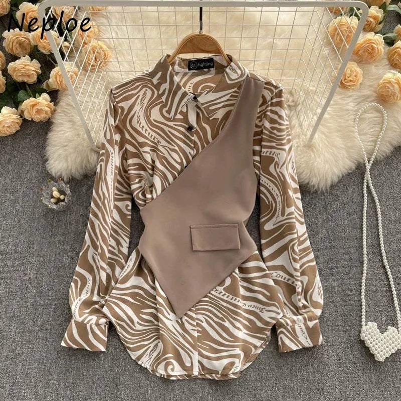 Women’s Long Sleeve Loose Thin Blouse