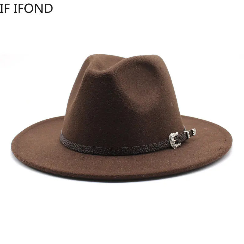 British Style Felt Jazz Fedora Hat