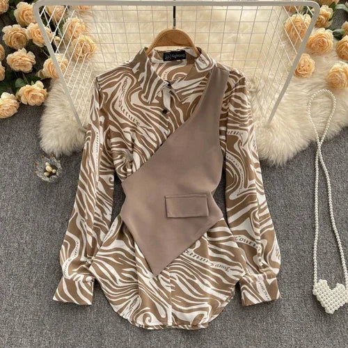 Women’s Long Sleeve Loose Thin Blouse