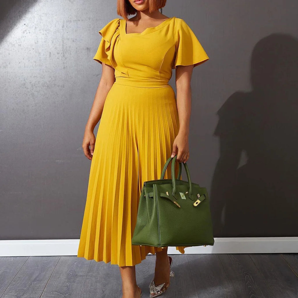 Bodycon Women’s High Waist Ruffles Bow