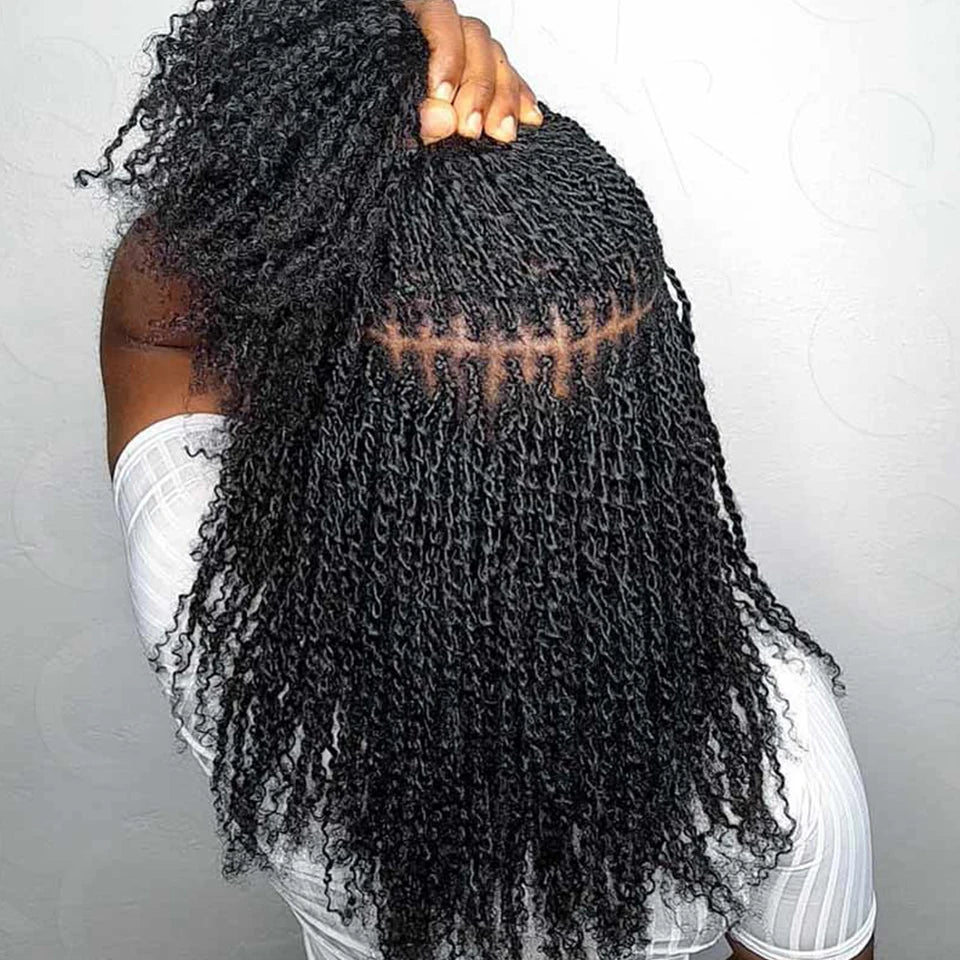 Afro Kinky Bulk Human Peruvian Hair Extensions