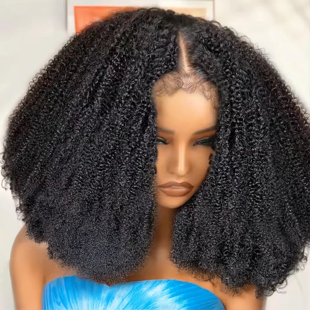 Short Bob Wig Human Hair HD Lace Frontal Deep Wave