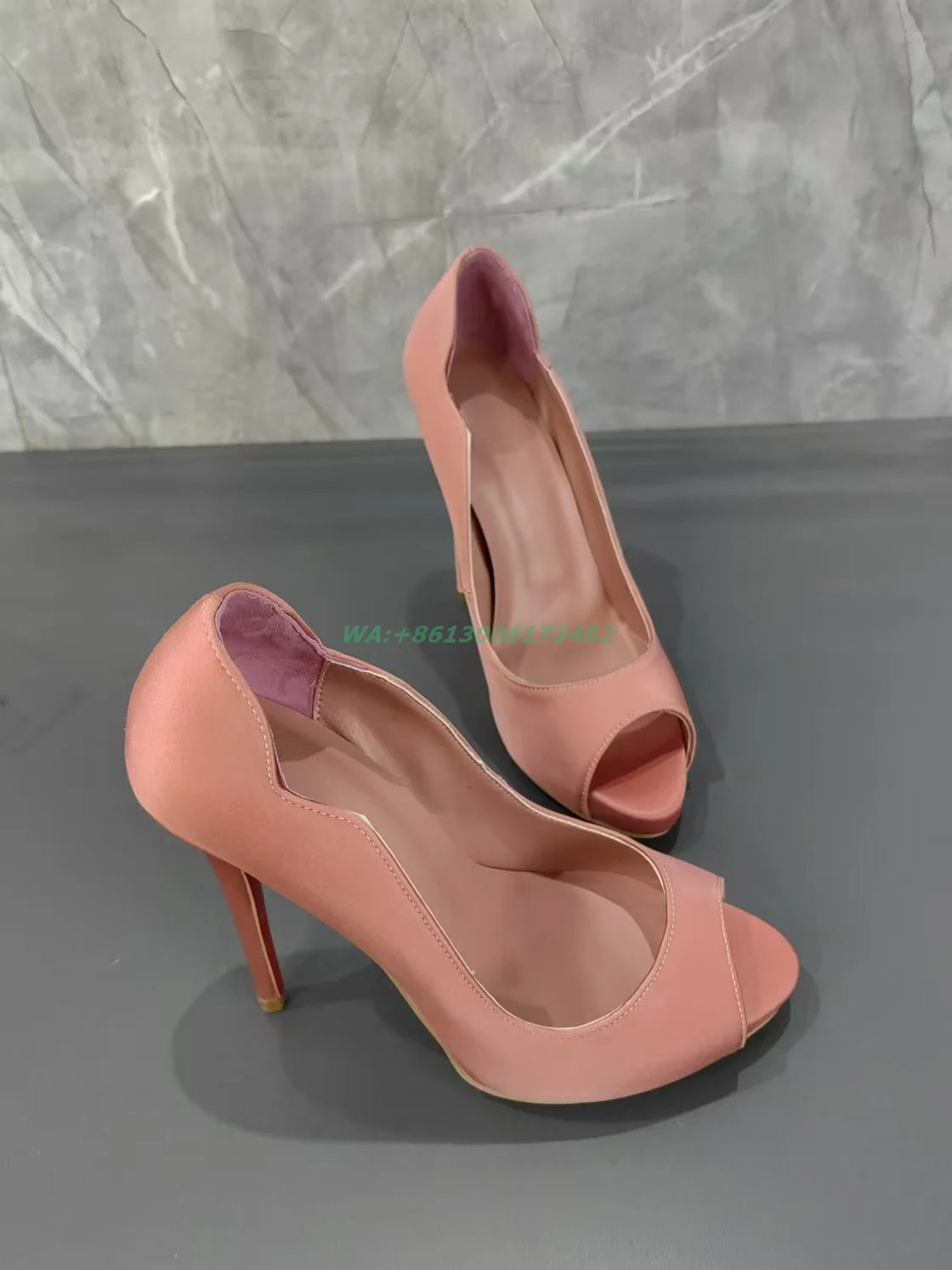 Women’s high heels peep toe pumps