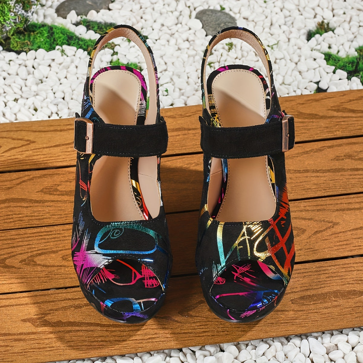 Versatile High Heel Sandals with Fish Mouth Plate